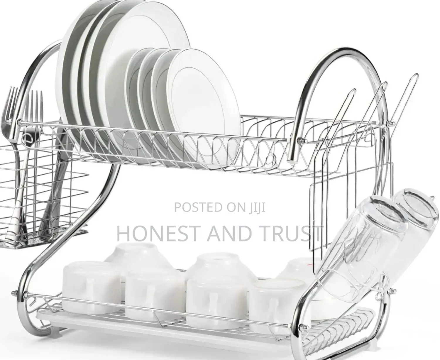 Stainless Steel 2 Tier Dishrack