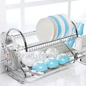 2 Tier Dish Rack and Organizer