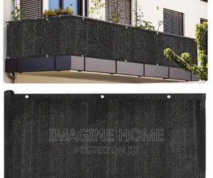 Black Balcony Privacy Shield
