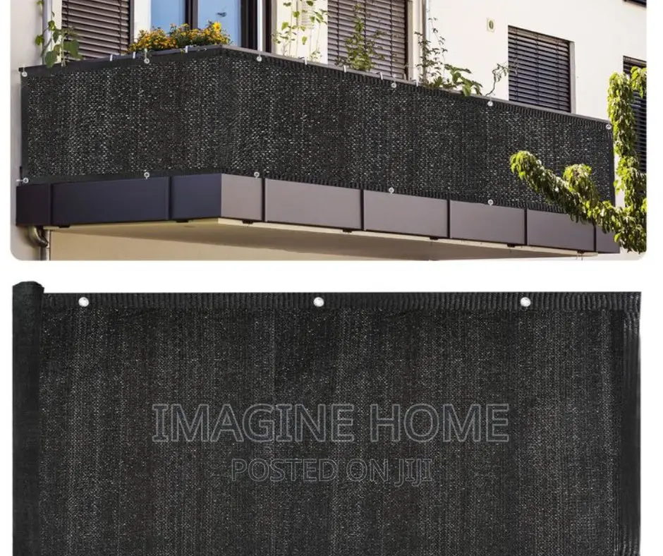 Black Balcony Privacy Shield