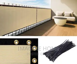 Beige Balcony Privacy Shield