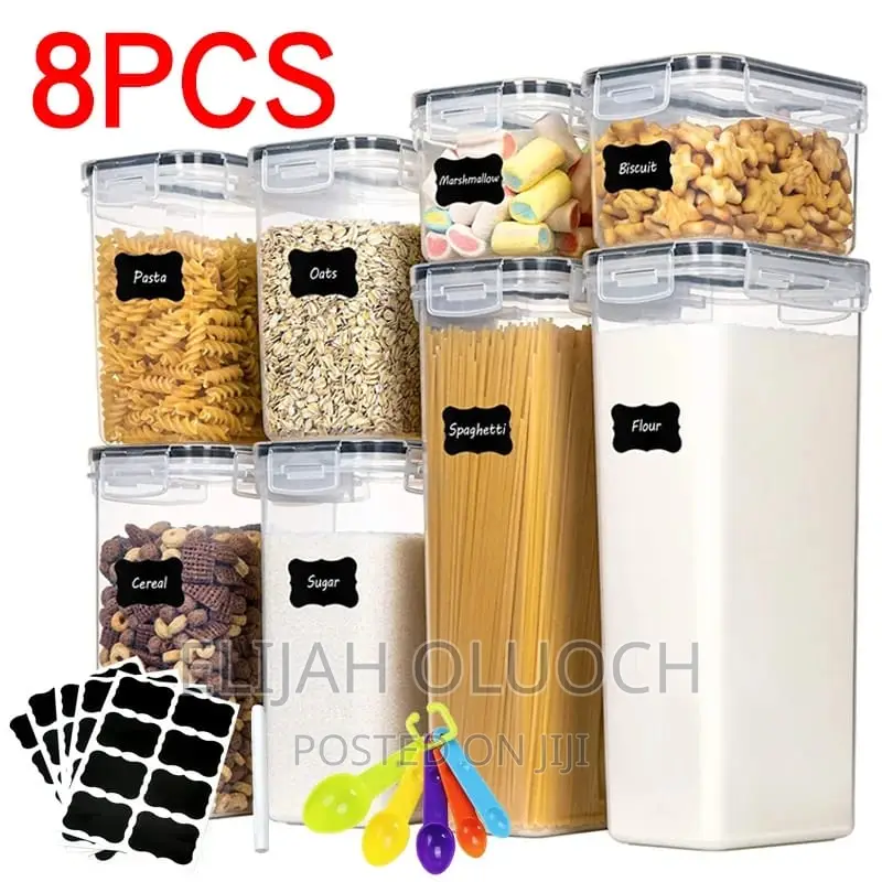 8pcs Food/Pantry Storage Containers*