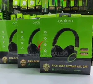 Oraimo Boompop 2 Over Ear Bluetooth Headphone - Black