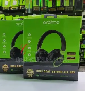 Oraimo Boompop 2 Bluetooth Wireless Headphone - Black