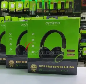 Over Ear Bluetooth Wireless Headphone - Black- Oraimo