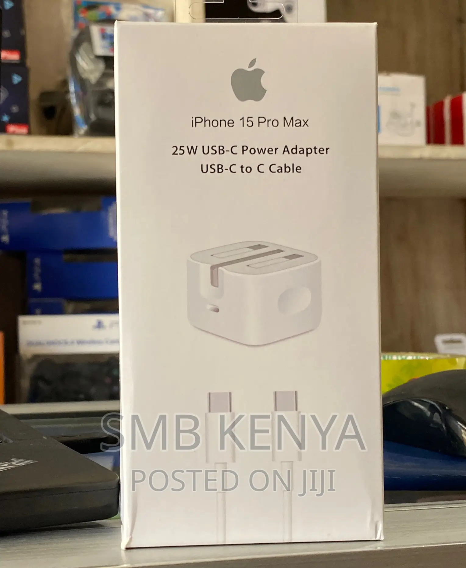 25W Usb-C Power Adapter and Usb-C to C Cable for iPhone 15