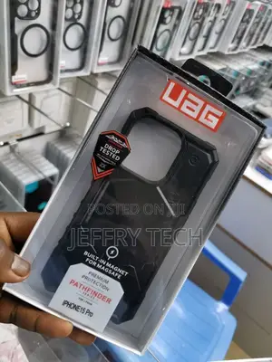 UAG Pathfinder Ultimate iPhone 15 Pro Case: Clear Ash/Black