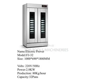 Electric Prover 80kg/Hour 32 Pans