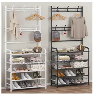 Multipurpose Shoe Rack With Hanger .