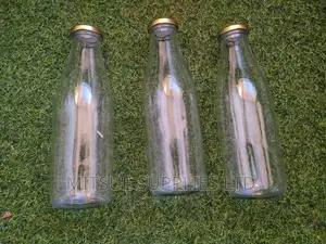 10 Milk/Juice Glass Bottle 1000ml W/ 5cm Diameter,26cm Long