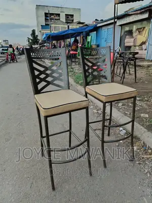 Restaurant High Chairs, Powder Coated, Gold Colour.