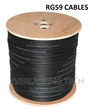 RG59 Generic Coaxial Cable for CCTV Camera (300m, Black)