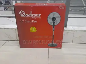 RM/572 Ramtons Stand Fan 16 Inch + Timer 5 Blade