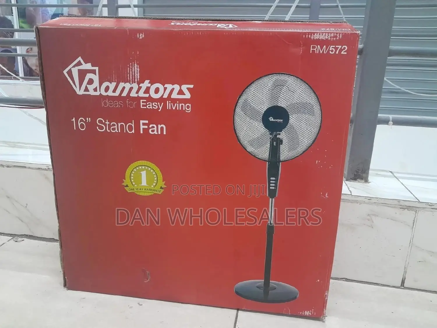 RM/572 Ramtons Stand Fan 16" + Timer 5 Blade