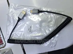  Elastic Spring Flexible Mini Hdmi to Hdmi Cable 2.4M