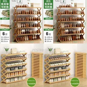Shoe Rack Stand Multifunctional Organizer Size:100*100*25cm