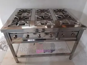 6burners Commercial Gas Cooker Stainless Steel.