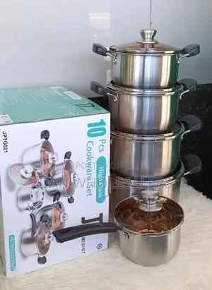 Cooking Sufuria 10 PCS Cookware Jamespot