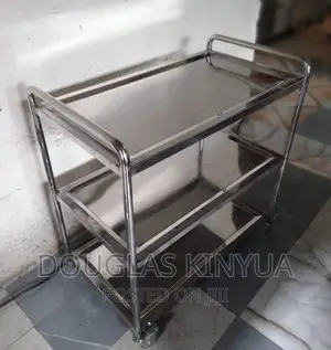 4 Layers Stainless Steel Food Trolley Trolley.