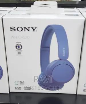 Sony CH 520 Blue Wireless Headphone Original
