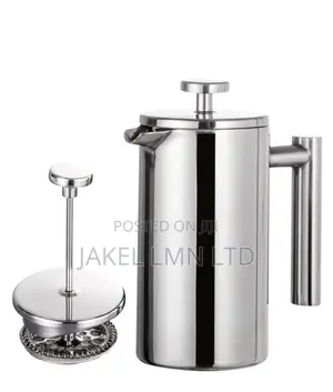 350ml Coffee Double Wall Stainless Steel Mirror French Press