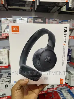 JBL Tune 520BT Wireless on-Ear Headphones,With JBL Pure Bass