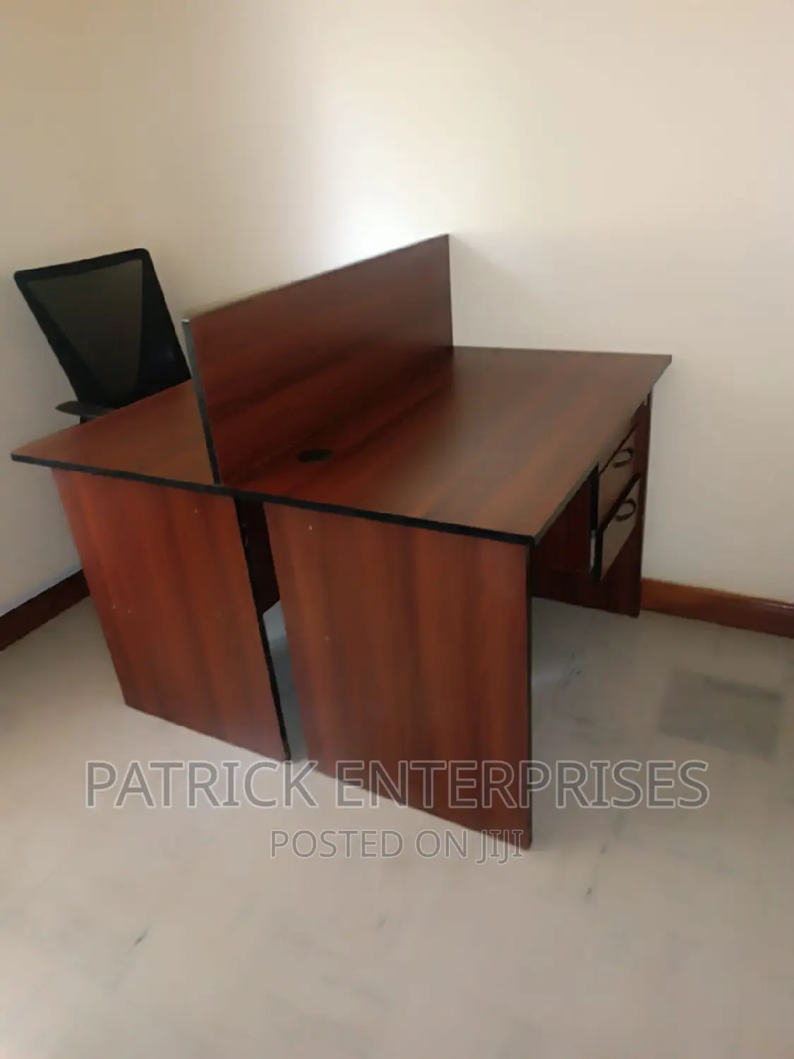 1.2 MTRS Two Way Workstation Dark Walnut