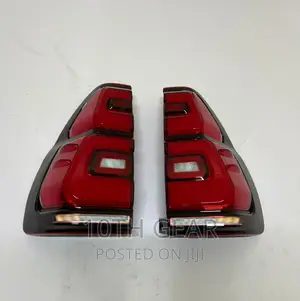 Prado 120 Tail Lamps With Led Aftermarket Red