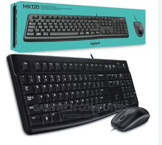 Logitech MK120 USB Corded Keyboard !! Logitech MK120