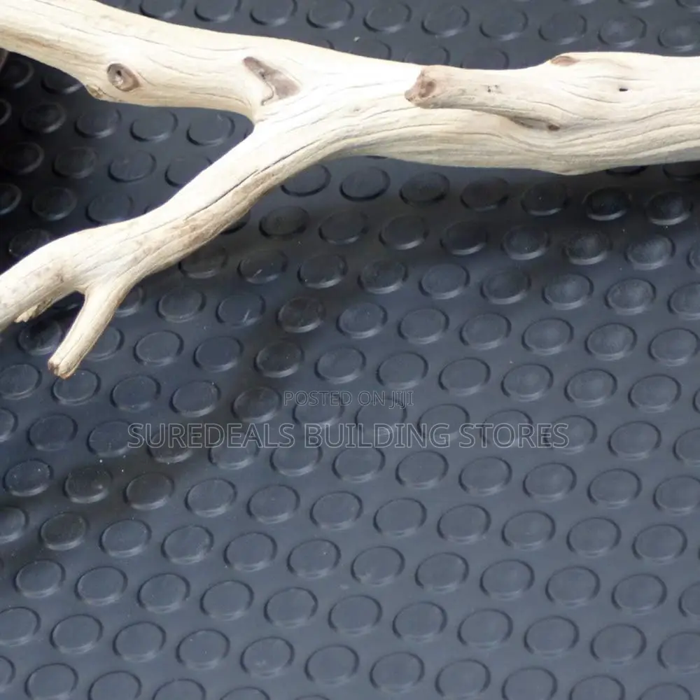 Coin-Pattern Rubber Flooring