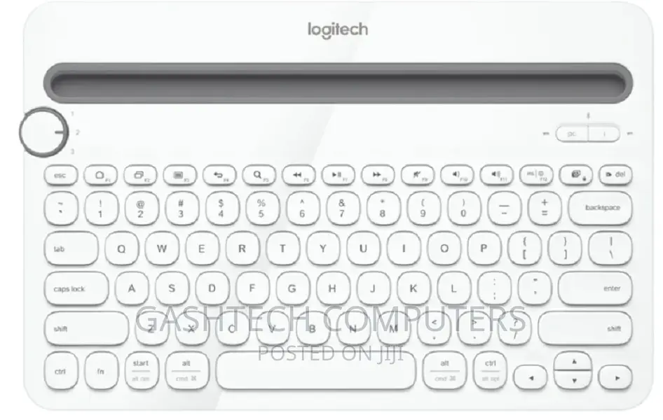 WHITE Logitech Wireless Bluetooth Multi-Device Keybord