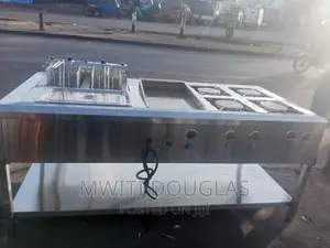 Electric 4 Burner Combined Cooker Unit