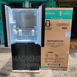 Hisense 454L French Doors Fridge Black