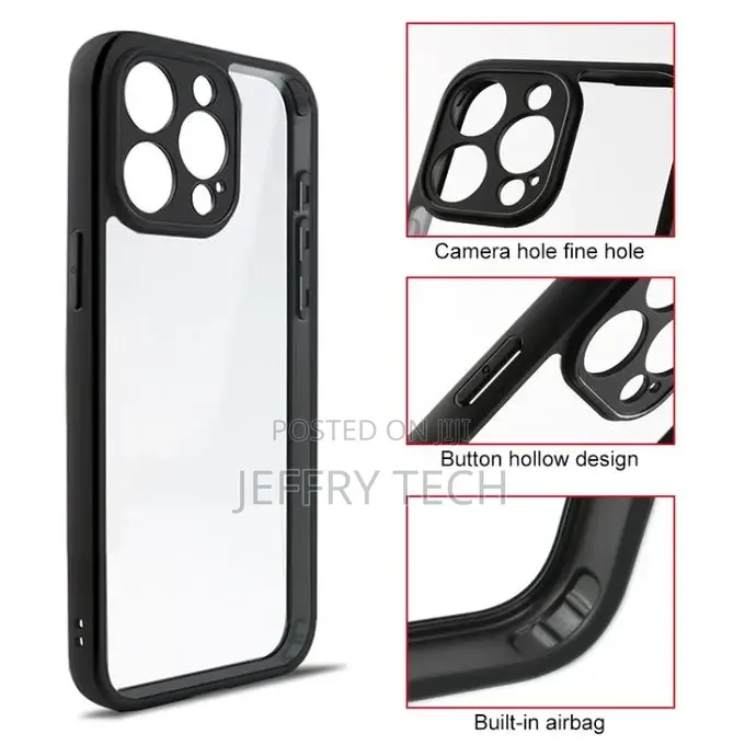 Fine Pore TPU + PC Phone Case for iPhone 15 Pro Max