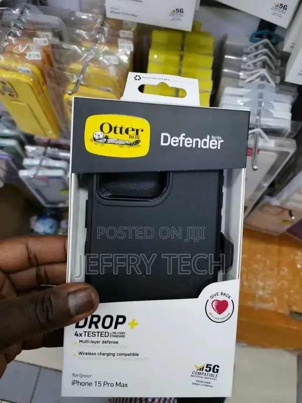 Otterbox iPhone 15 Pro Max Defender Case - Black