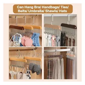 *Wooden Plank 8 Hook Hanger *