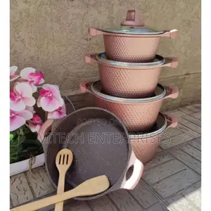 UNIQUE 12 PCS Granite Cookware Set