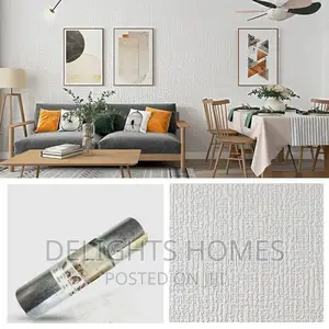 WALLPAPER TEXTILED Sticker Linen Style*