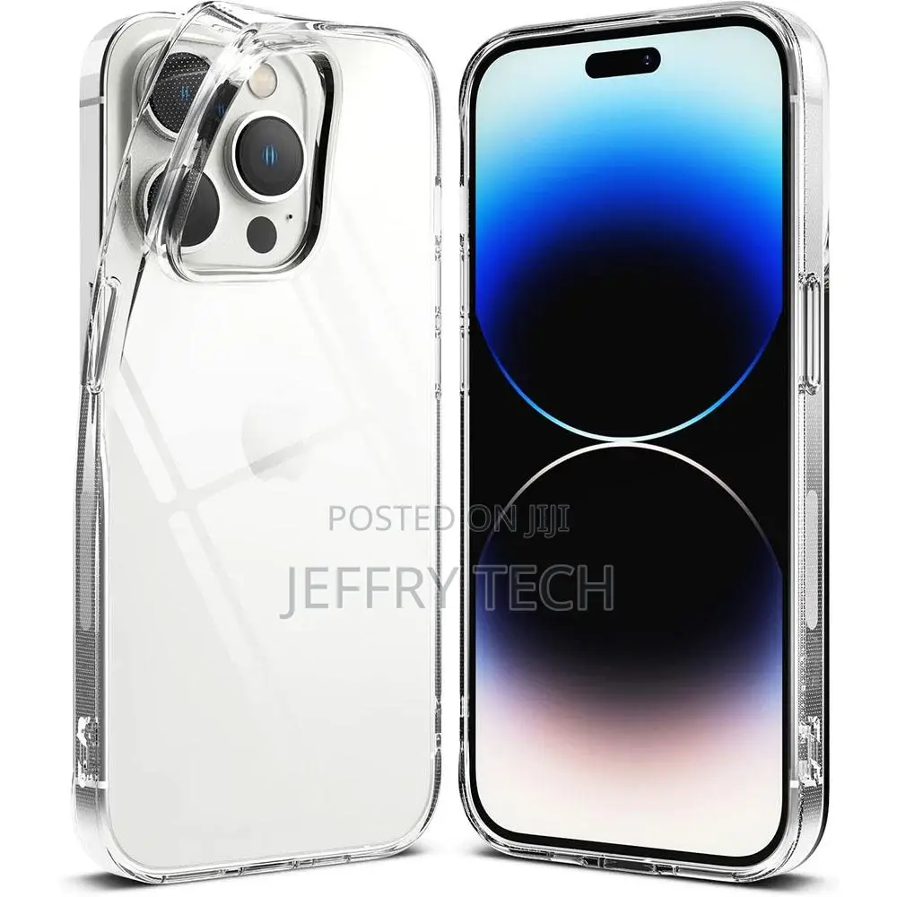 Clear Silicone Soft Back Cover Case for iPhone 14 Plus 13 12