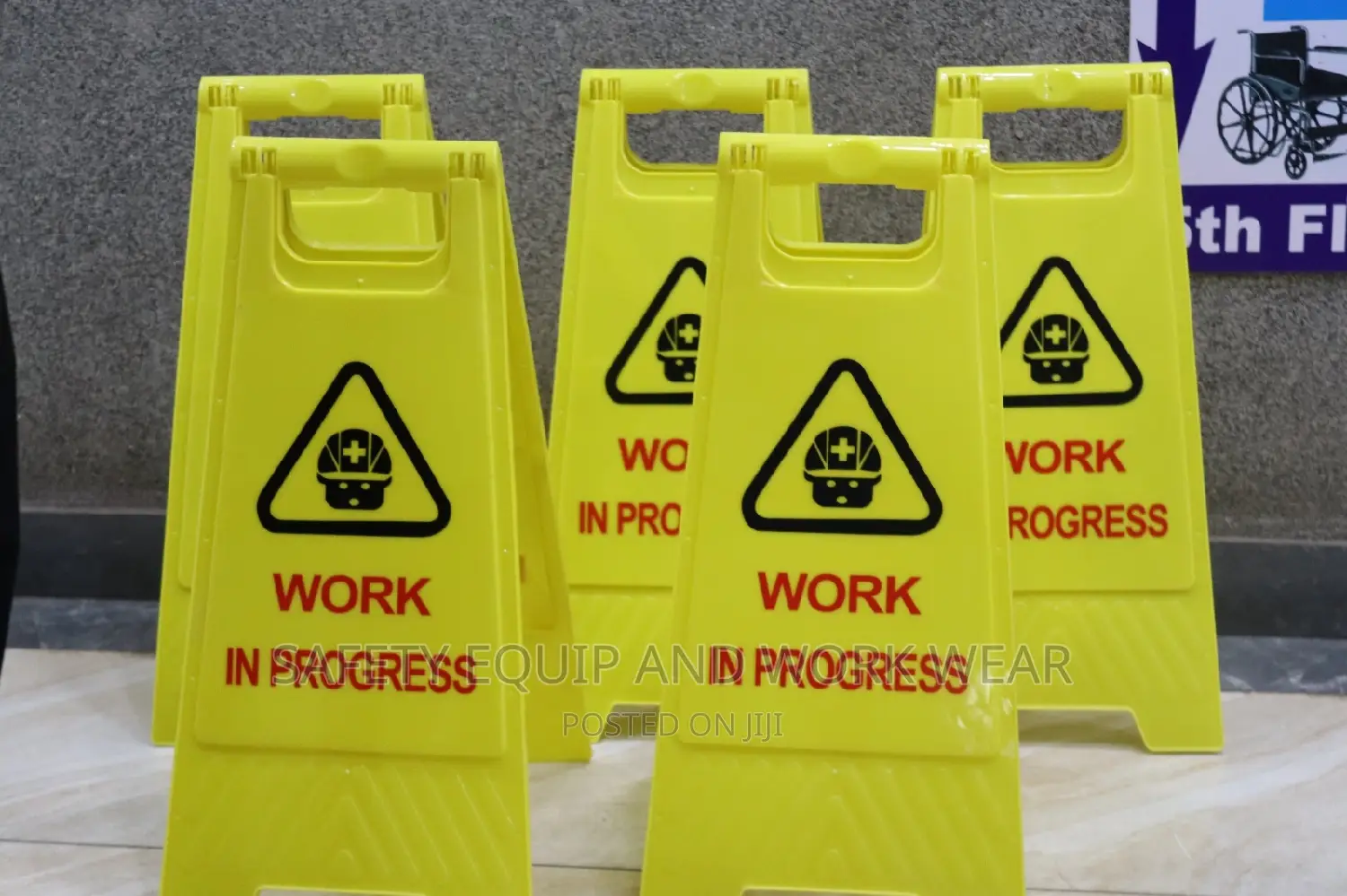 Safety Working In Progress Sign For Development