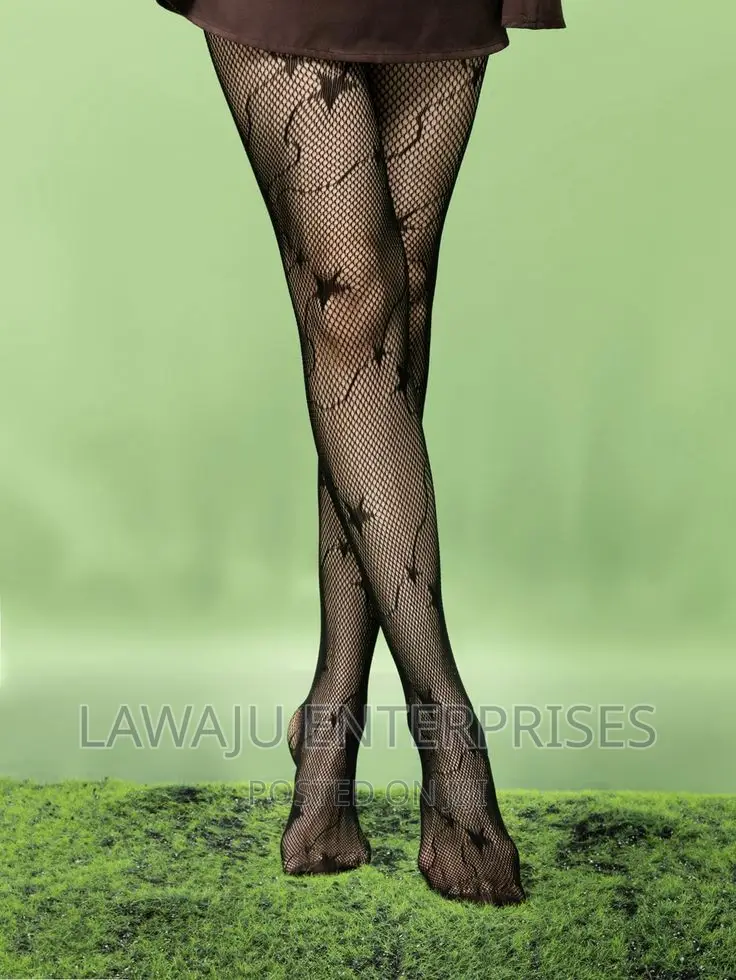 Star Design Fishnet Tights