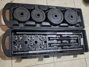 50kg Dumbbell Set (Adjustable With Barbell)