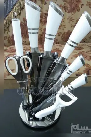 White Unique Knife Set -8 Pieces