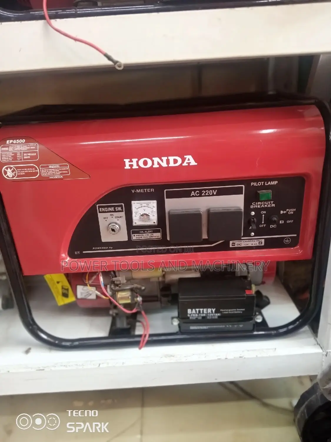 Petrol Powered 6.5 Kva Honda Generator