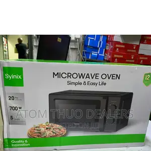 Black 20 Litres Syinix Manual Microwave Oven