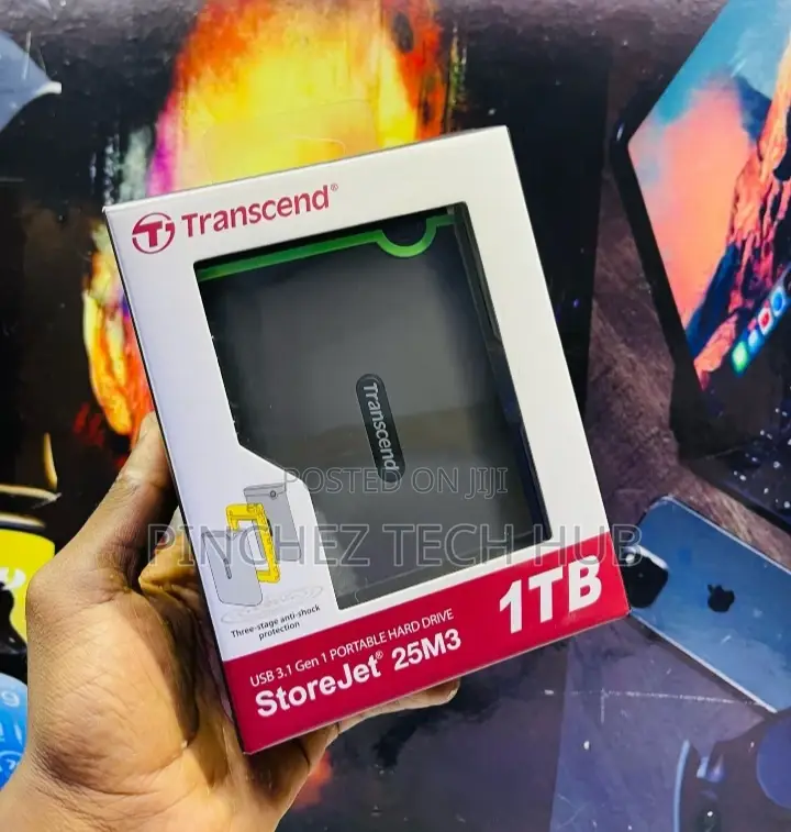 1 Tb External Transcend Hard Drive