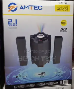 Amtec 2.1 X-Bass Multimedia Sound System