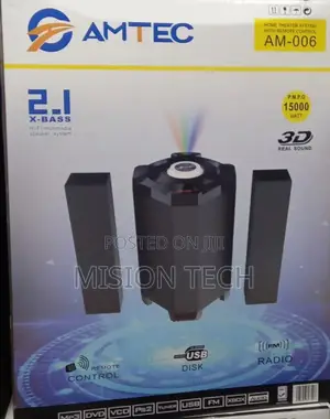 Brand New Amtec X-Bass Remote Control Sound System