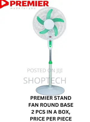 Premier Standing Fan With Round Base