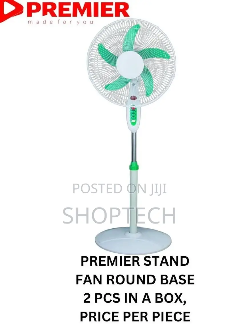 Premier Standing Fan With Round Base
